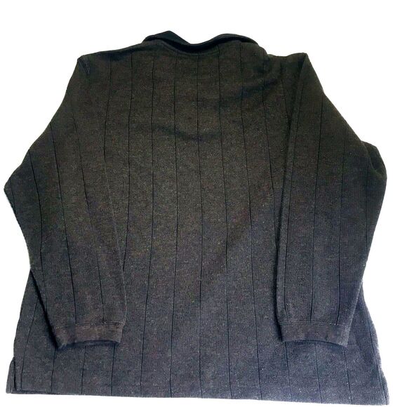 Chereskin Polo Sweater 1/4 Zip Vintage Y2K Green Gray L Mens Sweatshirt +Tee 80s - Picture 6 of 11